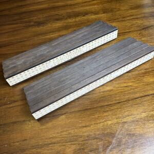 2 Inscribed Playing Card Holder Racks Wooden Hands Free - Mobility Children Ease